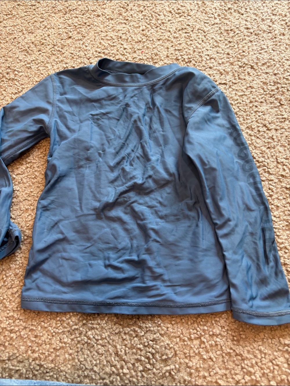 B69 Rugged Butts 3t Navy LS Rashgaurd Top